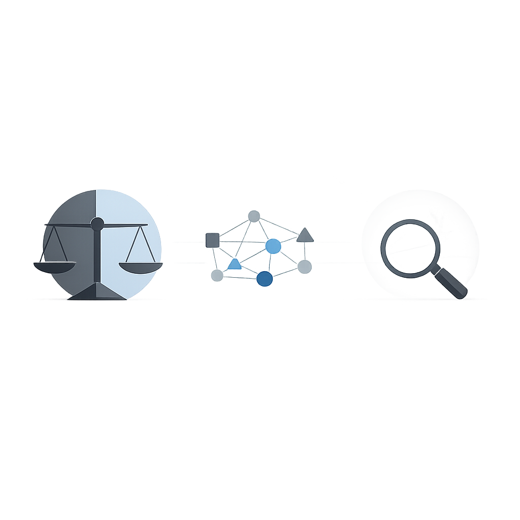 Clean, minimalist representation of Lumina Advisory's vendor-neutral mission and commitment to transparency